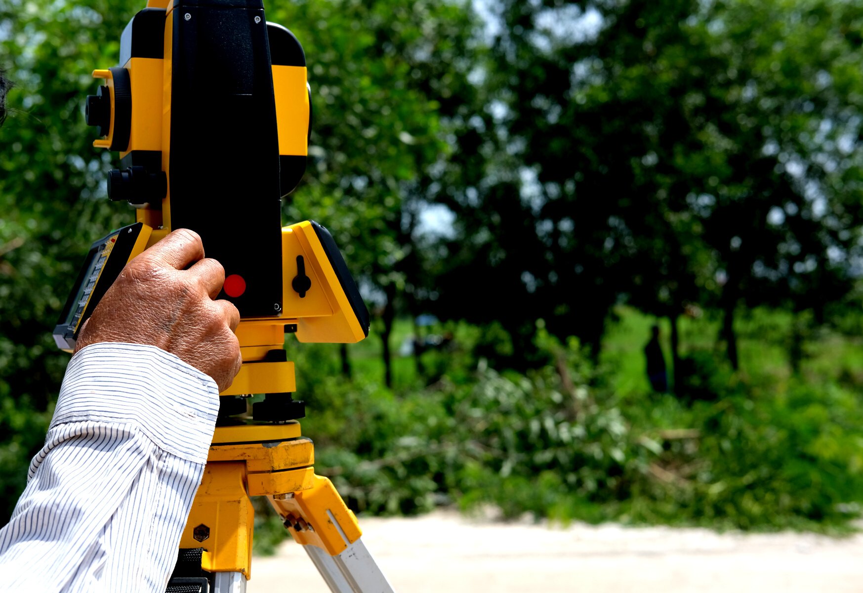 tacheometer for land surveyor. theodolite equipment for geodetic survey